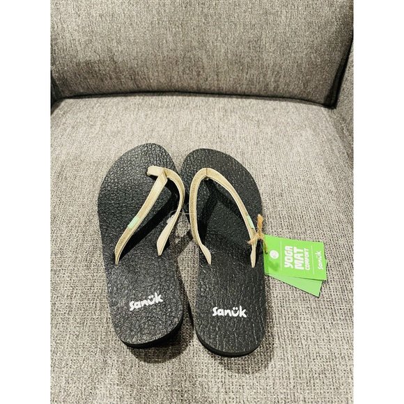 NWT Sanuk Yoga Spree 4 Flip Flop Sandal - Size 6 - Picture 7 of 9